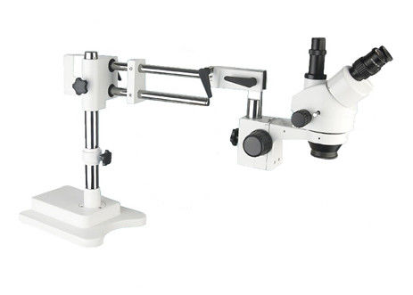 Mikroskop LED z podwójnym ramieniem Stojak z wysięgnikiem Trinocular Stereo Zoom Mikroskop 3,5X 90X