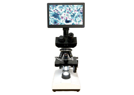 Mikroskop biologiczny z ekranem LCD 10X 40X 6V 20W Monokularowy mikroskop świetlny